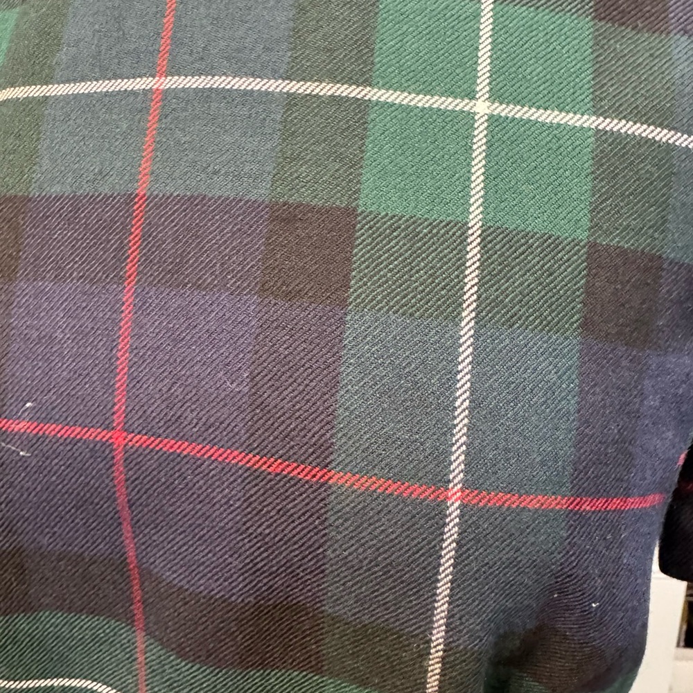 Brooks Brothers Wool Plaid Short Sleeve Sheath Dress - Size 8 - Picture 2 of 8
